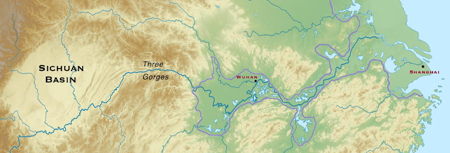 Yangtze valley detail